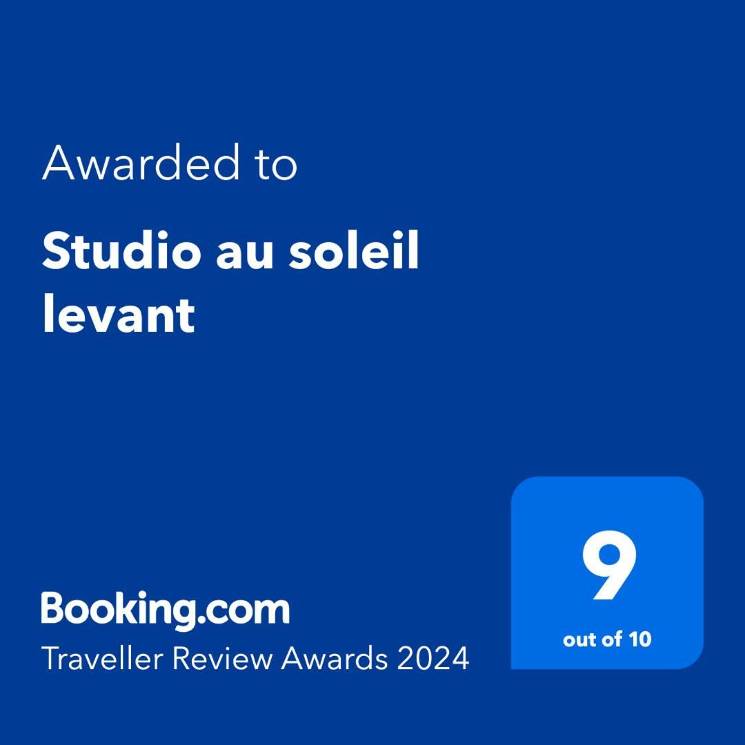 Studio Au Soleil Levant, Avec Piscine La Trinité Dış mekan fotoğraf